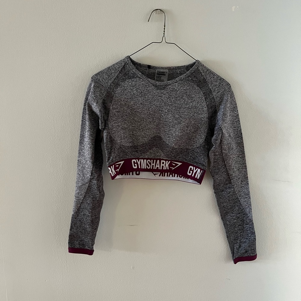 Long Sleeve Gym Shark Work Out Top